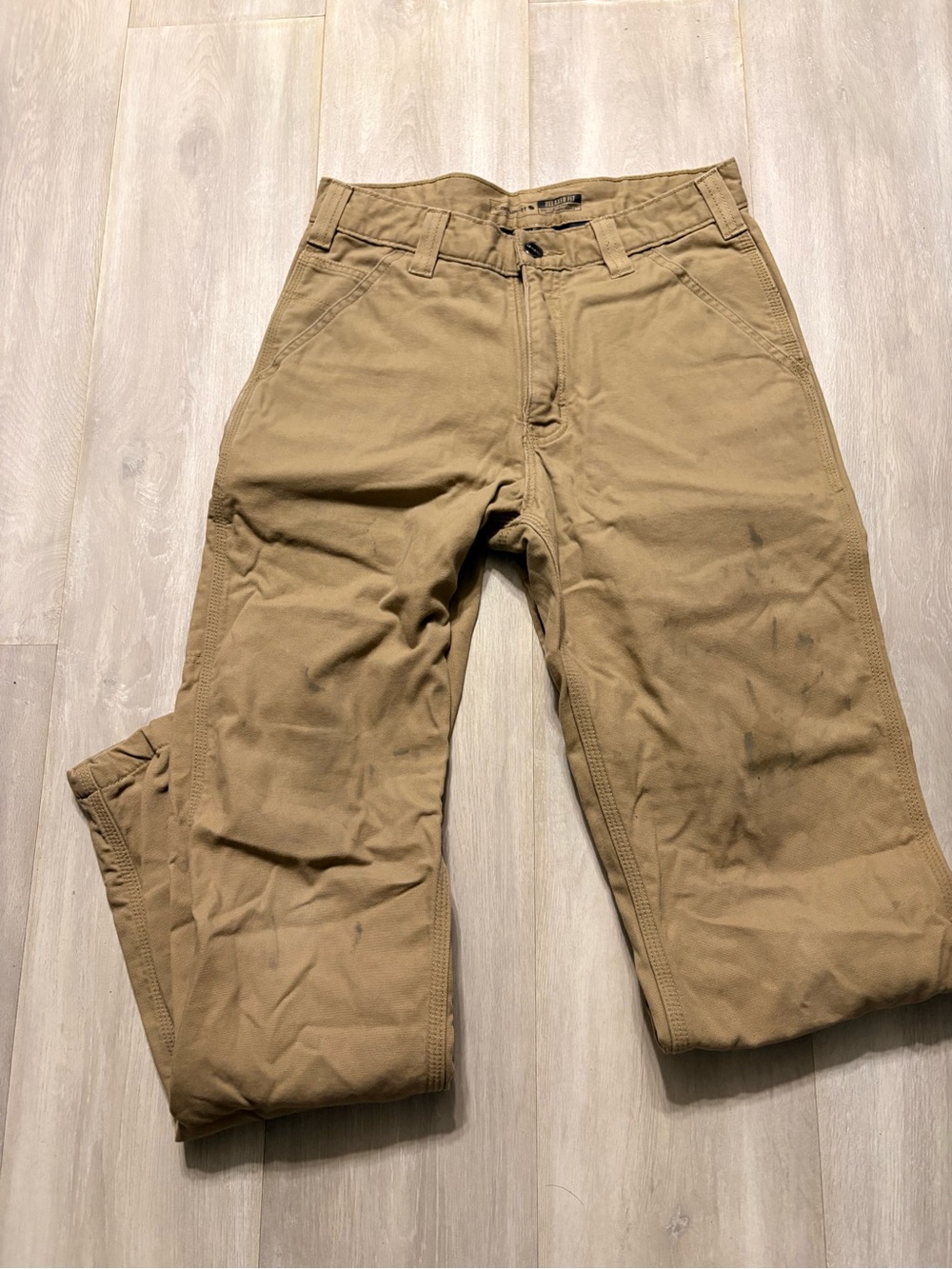 Carhartt Men's Khaki/Tan Work Chinos